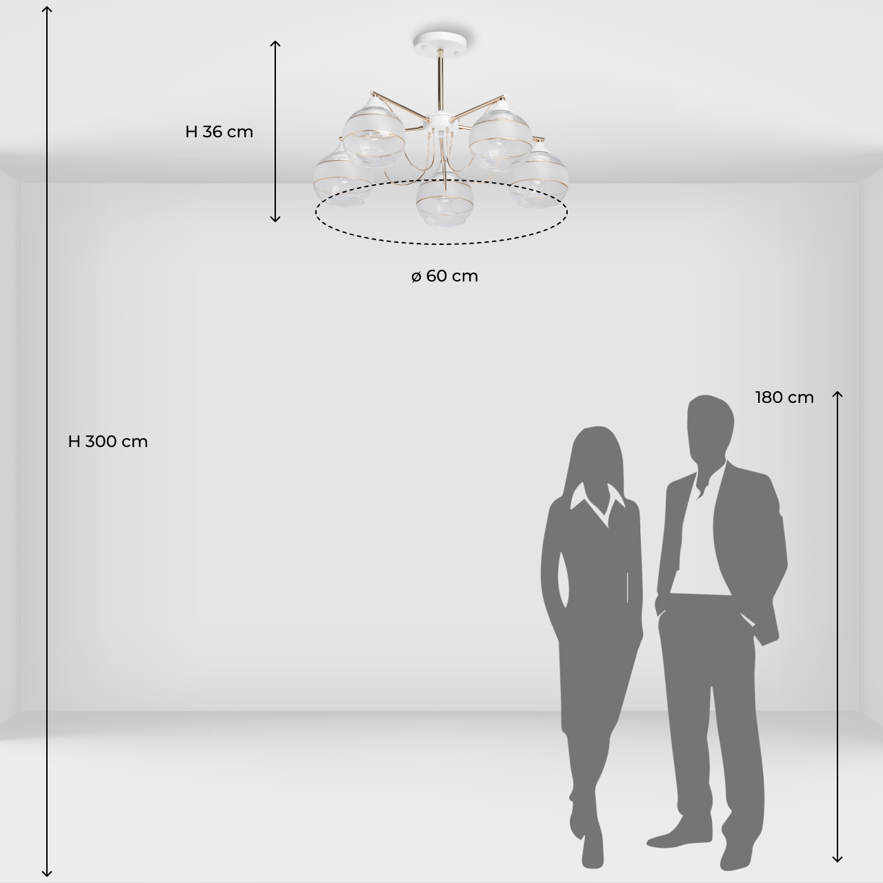 Потолочная люстра De City Альфа 324018805_MW