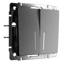 Выключатель двухклавишный с подсветкой Werkel a063099_WR