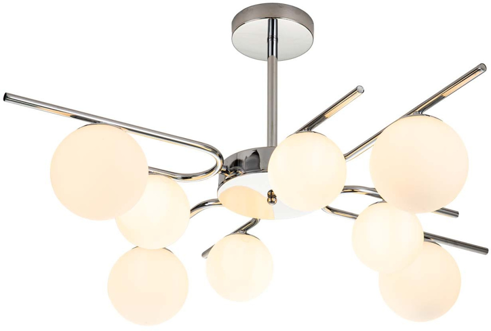 Потолочная люстра на штанге 642/8P G9*40W Escada 642/8P Silver_ESC