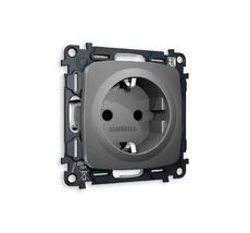 Розетка Ambrella Volt OMEGA с заземлением и шторками 2P+E 16A-250V QUANT MO657010_AMB