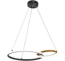 Подвесная люстра (+ночной режим) с пультом Escada 10230/2LED Black/Gold_ESC