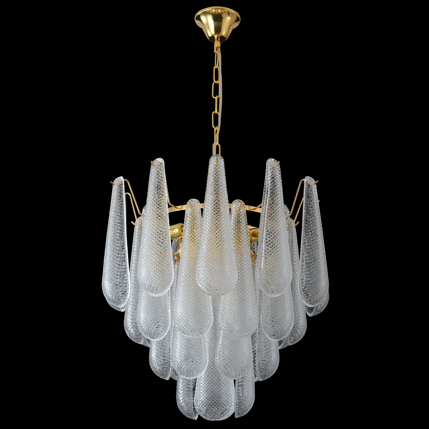 Подвесная люстра Crystal Lux FONTAIN FONTAIN SP18 GOLD_CR