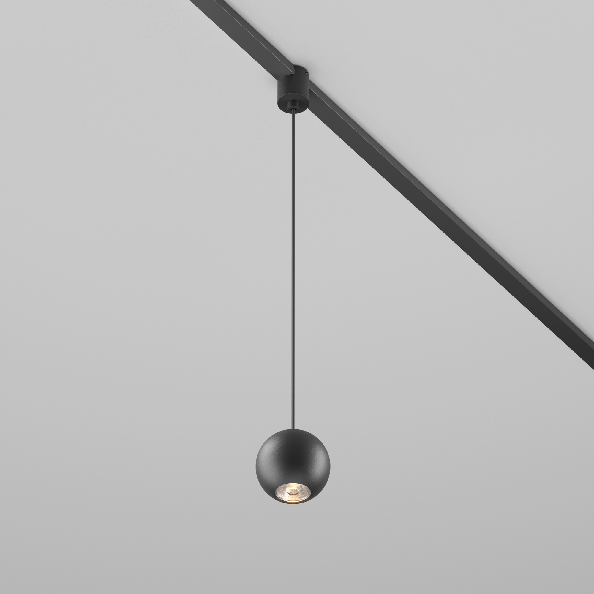 Трековый подвесной светильник Maytoni Technical Sfera TR165-1-8W3K-M-B_MY