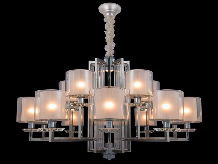 Подвесная люстра NewPort 4410+5/C chrome_NP