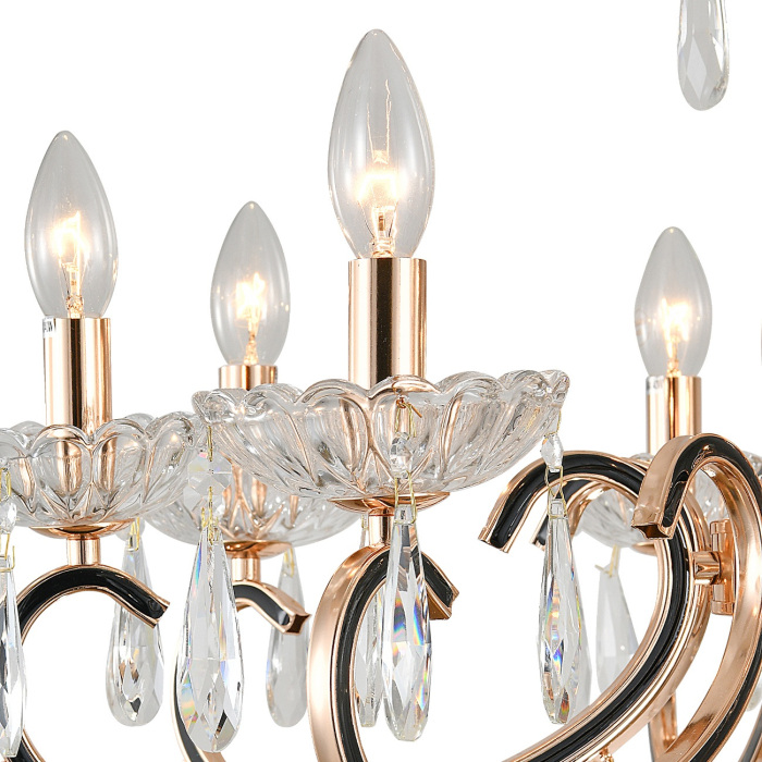 Люстра подвесная длиной 70 см Escada 2105/8P Gold_ESC