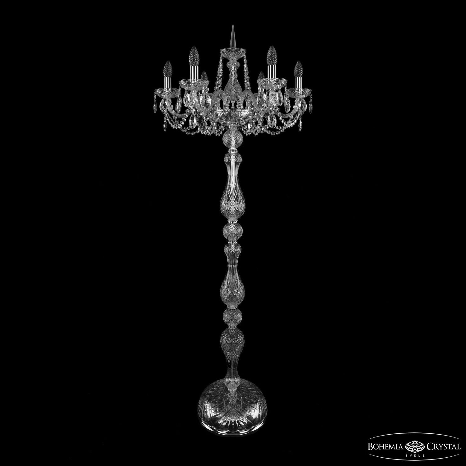 

Торшер Bohemia Ivele Crystal 1402T1/6/195-160 Ni, 1402T1/6/195-160 Ni