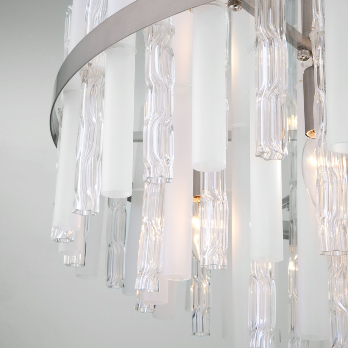 Потолочная люстра WiFi на штанге 367/12 Bogate's 367/12 Smart никель_EU