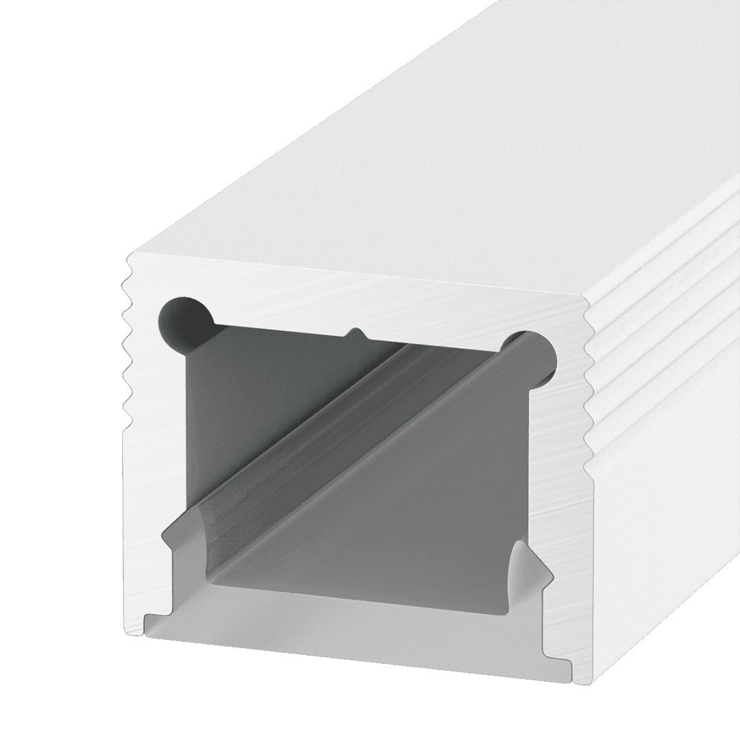 Алюминиевый профиль Design LED LS1613, 2500 мм, белый 00-00010364_SW