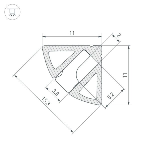 Профиль Arlight SL-Kant 044086_ARL