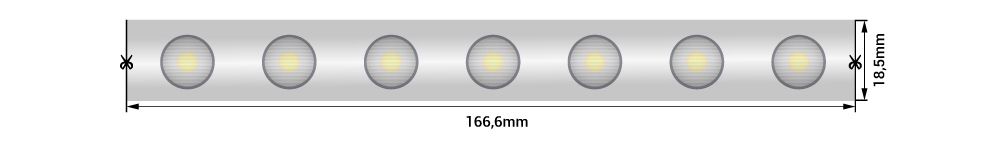 Лента светодиодная wall washer  5050, 42 LED/м, 6,2 Вт/м, 24В , IP67, Цвет: РГБ 00-00008220_SW
