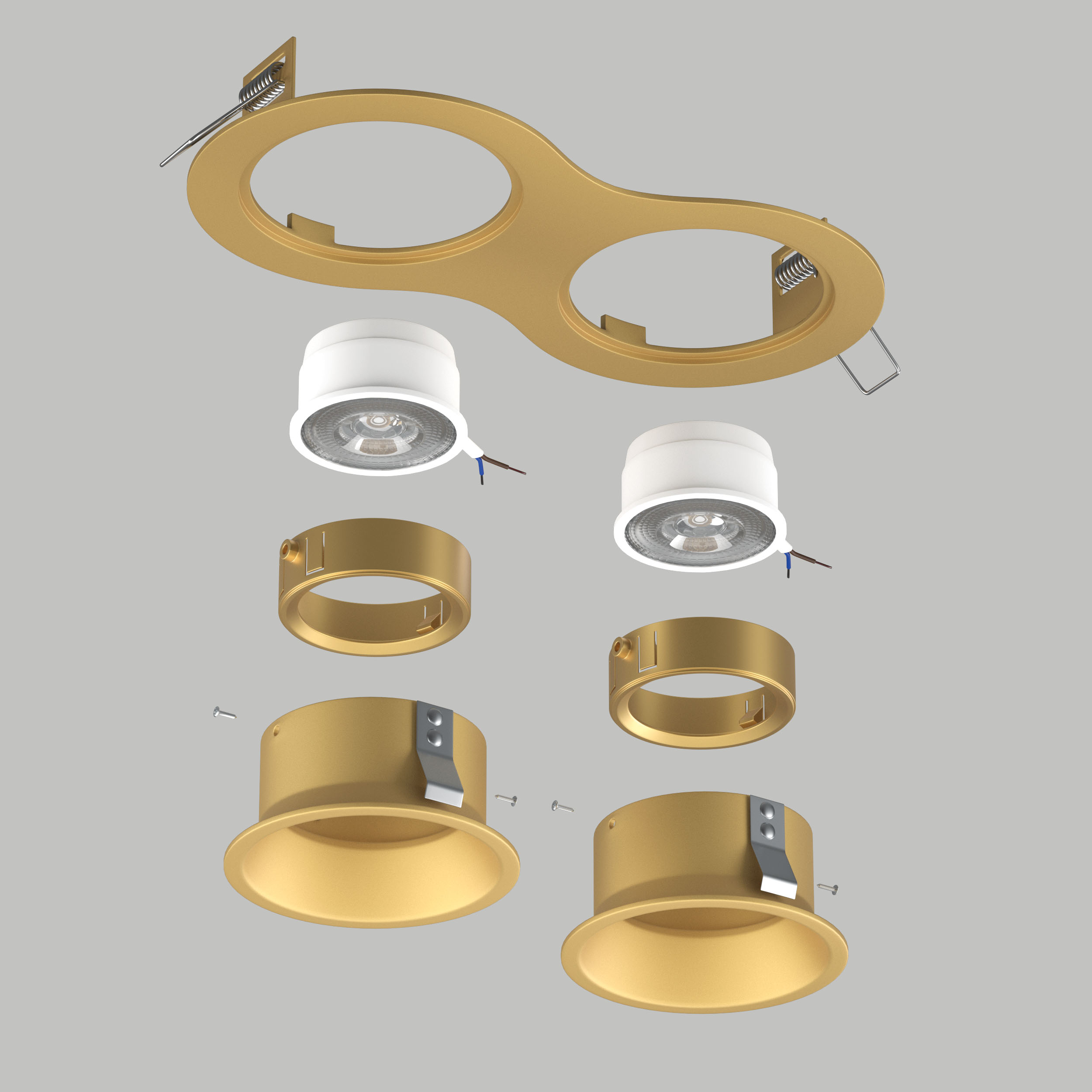 Встраиваемый светильник Lightstrar Domino D6230303GMOD_LS