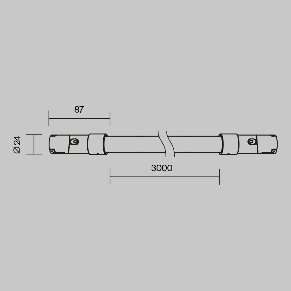 Трековый светильник Maytoni Tau TR209-1-48W3K-B_MY