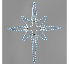 Светодиодная Фигура Полярная Звезда 70 x 60 см Небесно-Голубая, IP65 LTC PLR-8-2SB