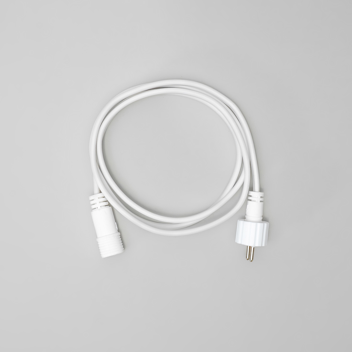 Соединитель 1м для Нитей 24В без Возможности Управления, Провод Белый ПВХ, IP65 LTC SLL1m-8-1