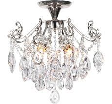 Потолочная люстра хрустальная E27*60W Escada 1123/4PL Chrome_ESC