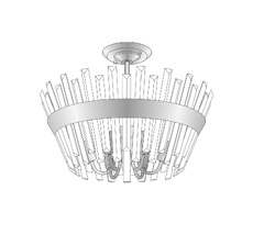 Потолочная люстра Citilux Вестерос CL307160