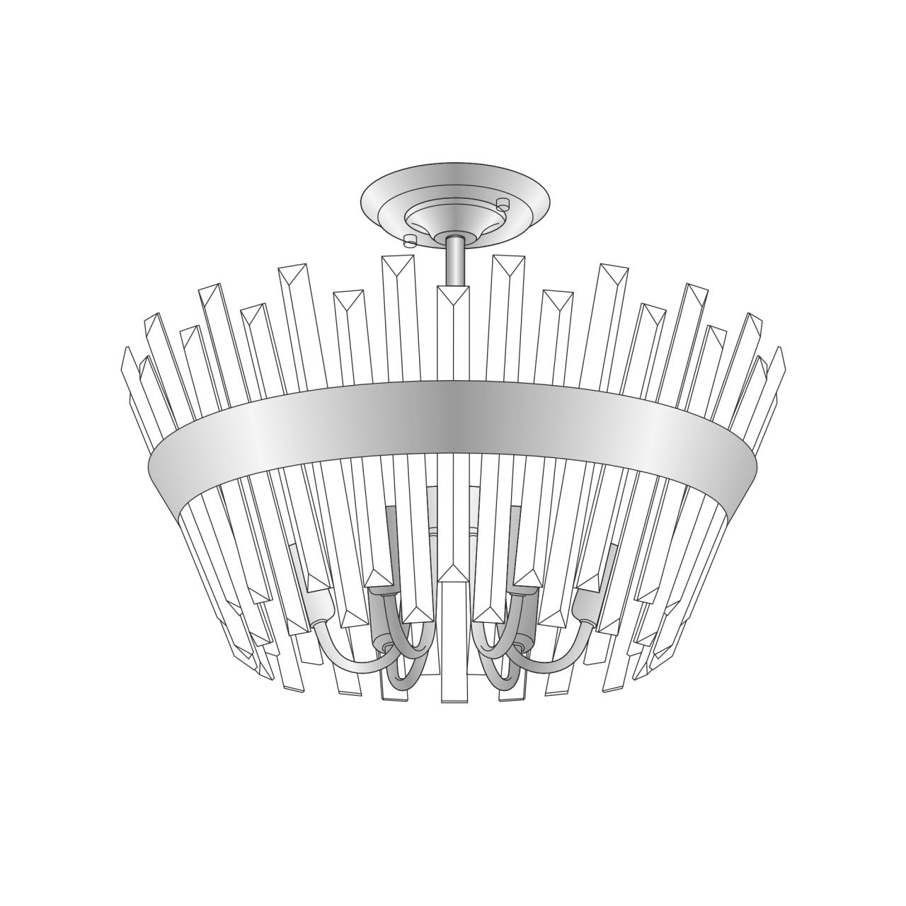

Потолочная люстра Citilux Вестерос CL307160, CL307160