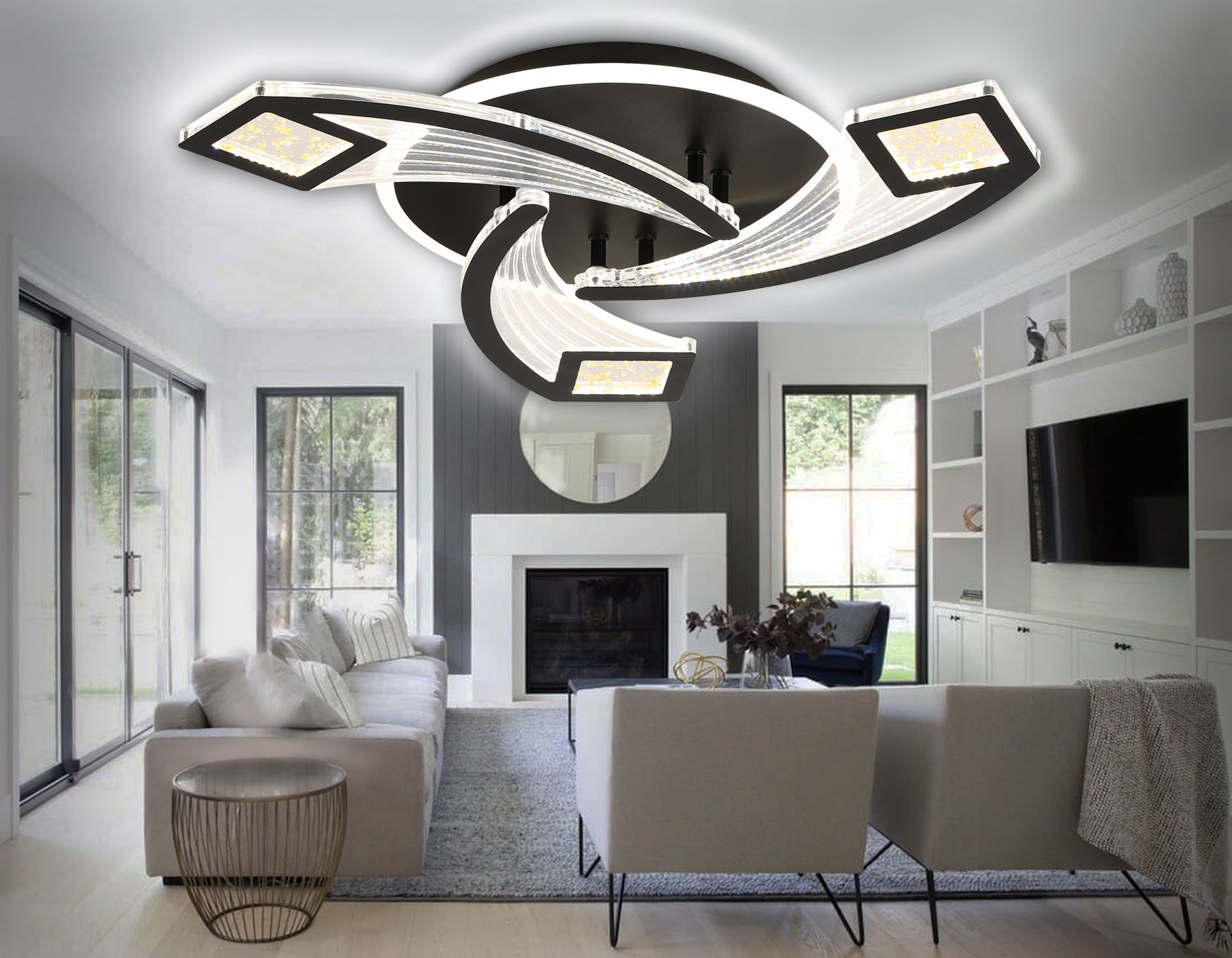 Потолочная люстра Ambrella light с пультом Original FA4477_AMB