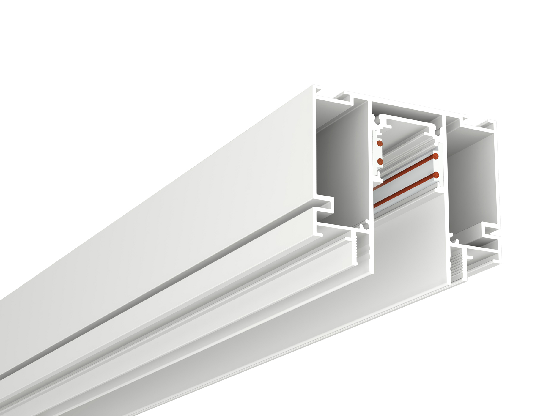 Шинопровод низковольтный встраиваемый в натяжной потолок Magnetic Ambrella Light GL GL3251, цвет белый - фото 1