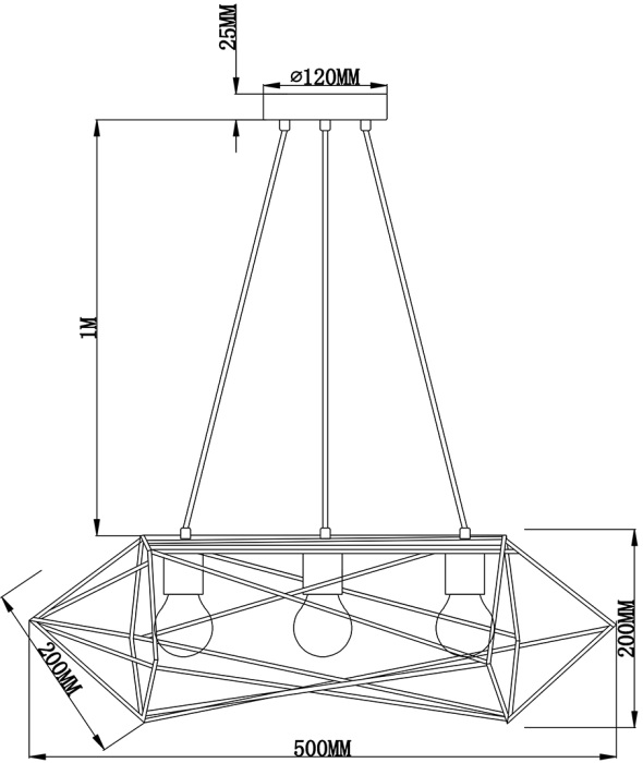 Подвесной светильник Escada 10174/3PL_ESC