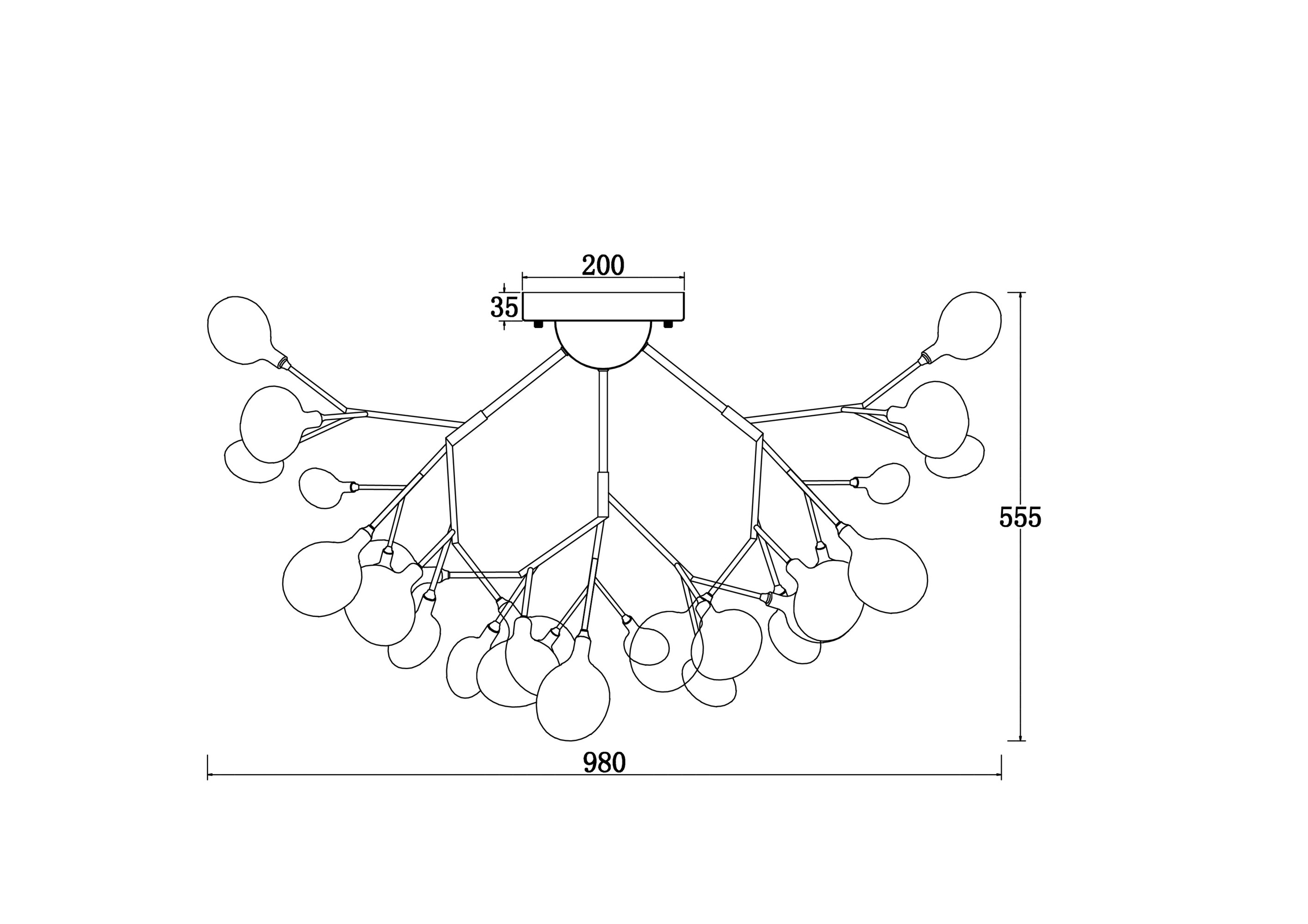 Потолочная люстра Freya Florencia FR5049CL-36W1_MY