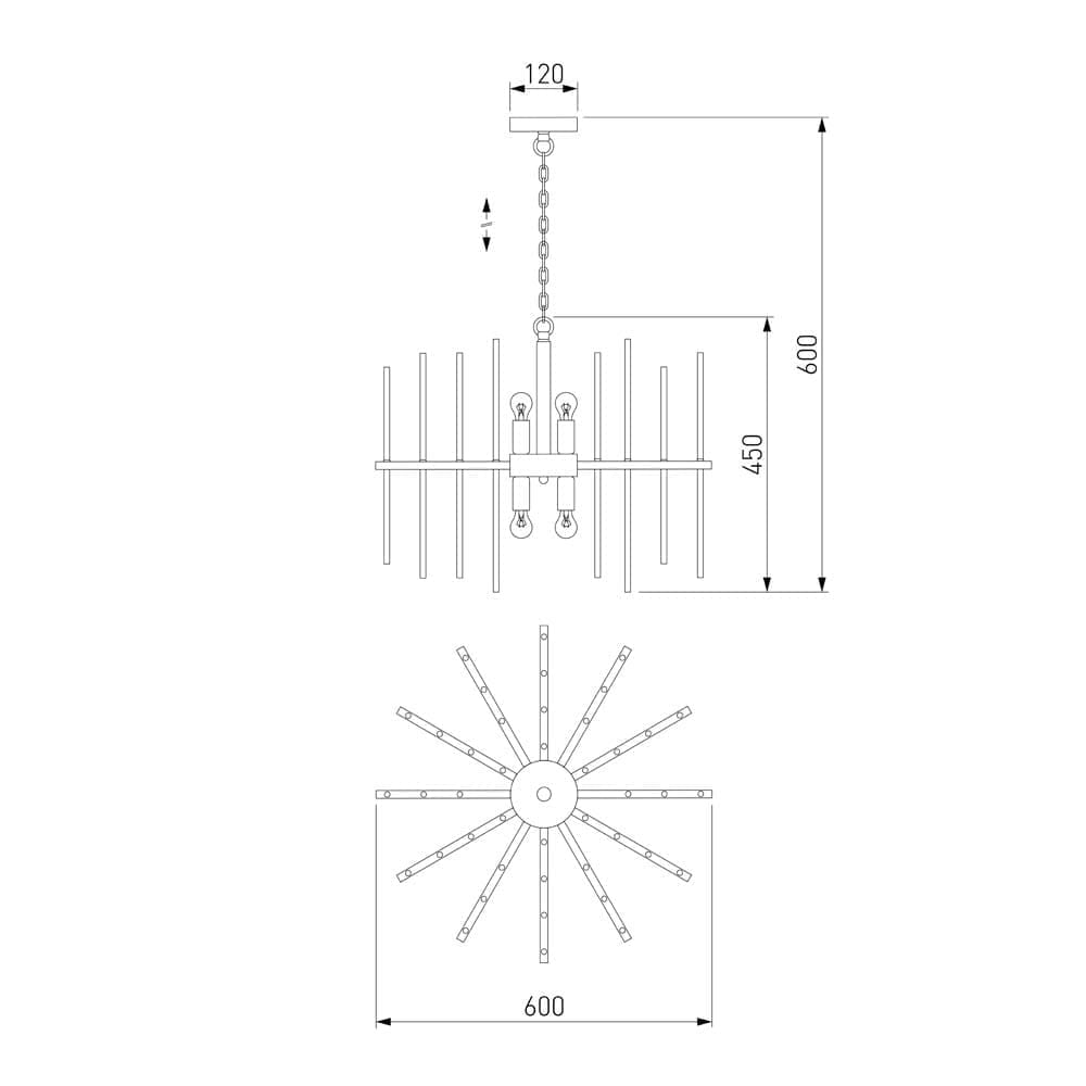 Подвесная люстра Bogates УМНЫЙ ДОМ Allure a057233_EU
