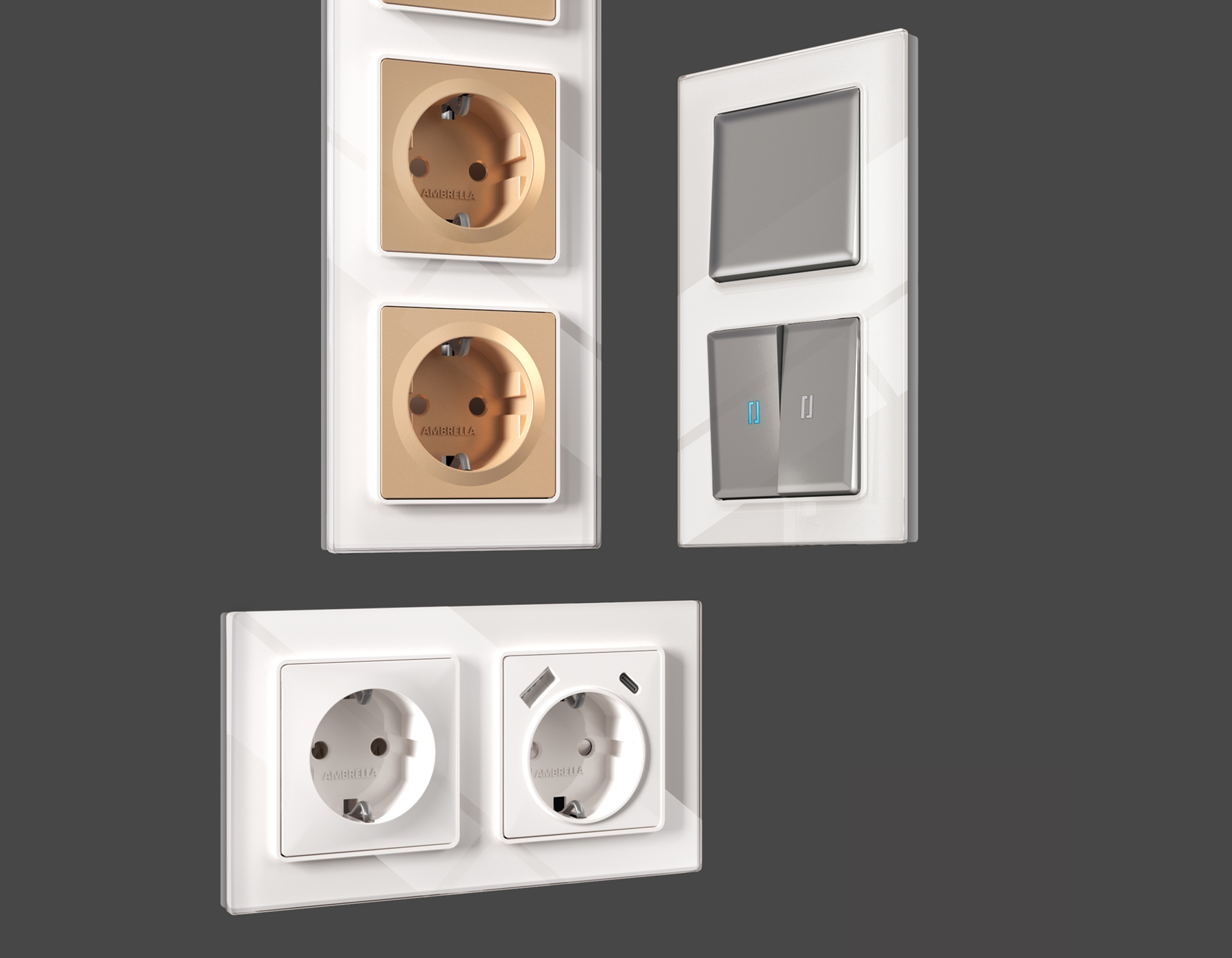 Рамка Ambrella Volt ALFA Platos AF330101_AMB