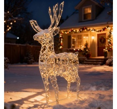 Светодиодная Фигура Световой Олень 1,6м Тепло-Белый 24В, IP65 LTC LC-13161