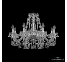 Хрустальная люстра Bohemia Ivele Crystal 1409/8/240 Ni_BI