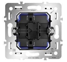 Механизм выключателя с самовозвратом одноклавишного 10А S70 VLS0106M