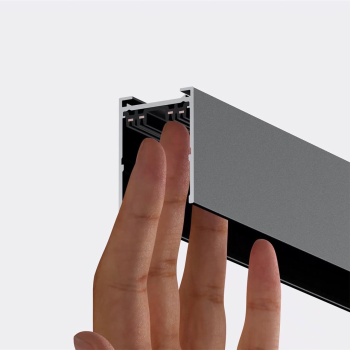 Шинопровод накладной/подвесной в комплекте заглушки 2шт, крышка и соединительная планка 1шт NOVOTECH VECTOR 135300