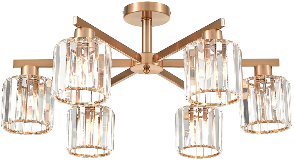 Потолочная люстра на штанге Сopper E27 60W Escada 692/6P Сopper_ESC