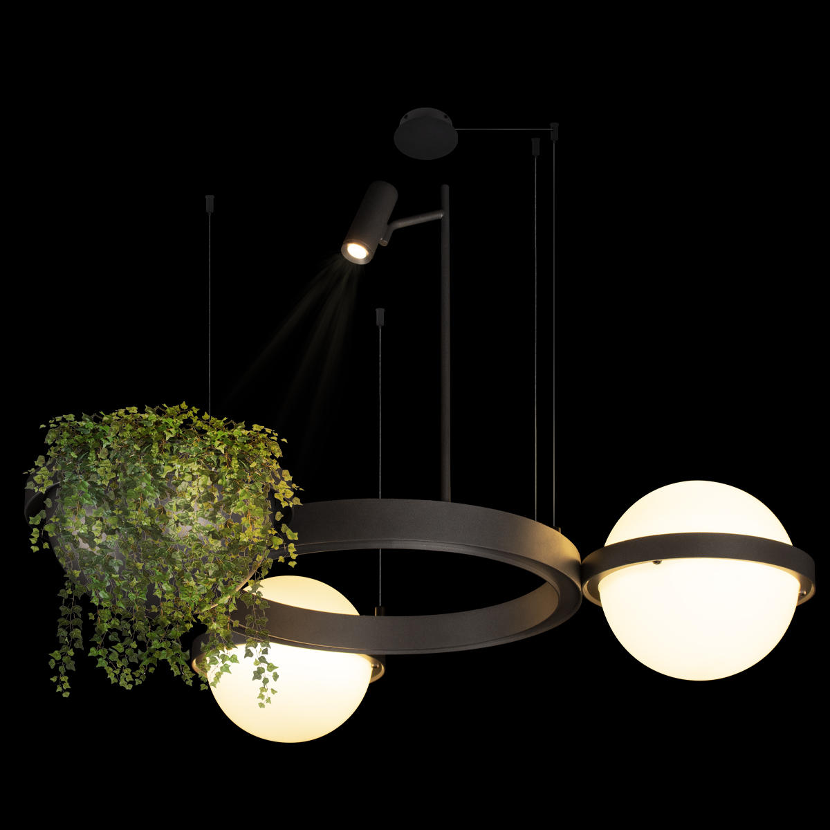 Подвесная люстра Loft IT Jardin 10121/2 Dark grey_LF