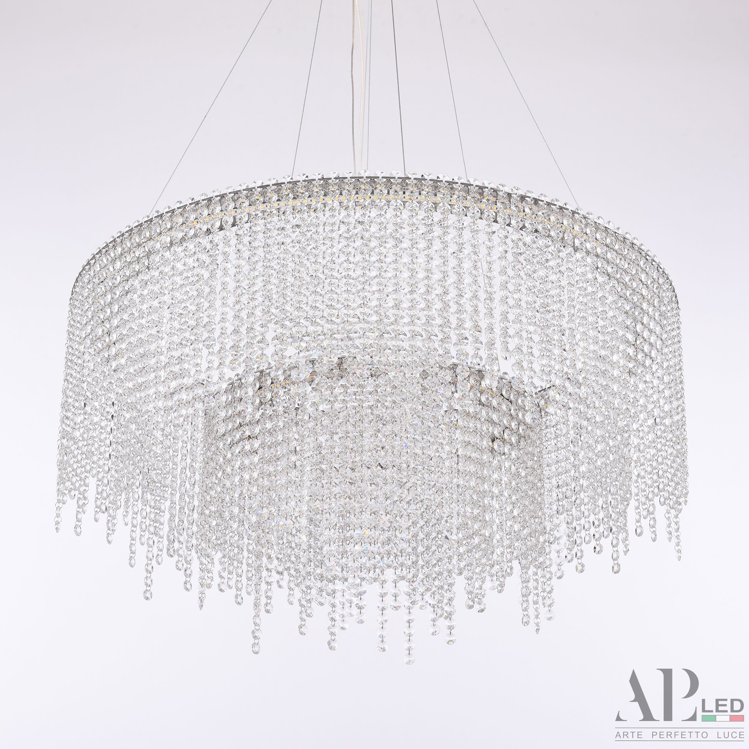 Хрустальная люстра APL LED Sicilia SH02.73.2D.B.Ni.4000_BI