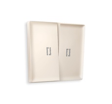 Лицевая панель для 2-кл выключателей с подсветкой QUANT Ambrella Volt ALFA AP3240_AMB