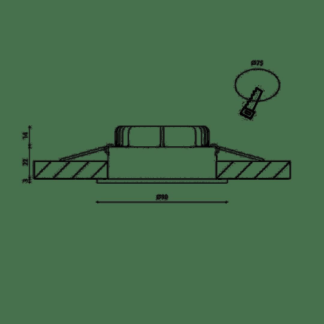 Встраиваемый светильник DesignLed FA-NIA-179712EA-WH-WW 00-00003551_SW
