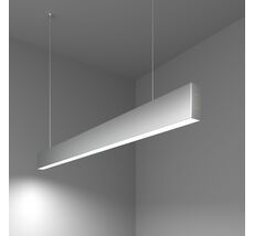 Подвесной светильник Elektrostandard Линейный светодиодный односторонний 103см 20Вт 6500К матовое серебро Grand a041525_ES