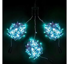 Комплект 3 Аква Нити по 20м c Контроллером, 600 LED, Провод Прозрачный Силикон, IP65 KDD600C-10-1A