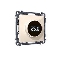 Комплект механизма терморегулятора с цифровым дисплеем с подсветкой и датчиком для теплого пола ALFA QUANT (AP3058, VM1385) Ambrella Volt MA305810_AMB