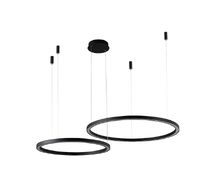 Подвесная люстра Crystallux FORTUNA FORTUNA SP123W LED D600+800 BLACK_CR