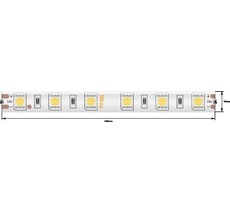 Лента со скотчем 3М светодиодная стандарт 5050, 60 LED/м, 14,4 Вт/м, 24В, IP65, Цвет: Холодный белый 00-00009710_SW