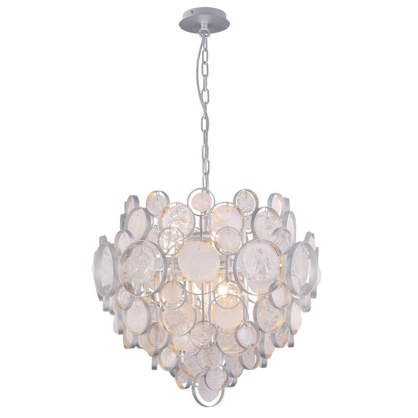 Подвесной светильник Crystallux DESEO DESEO SP6 D460 SILVER_CR
