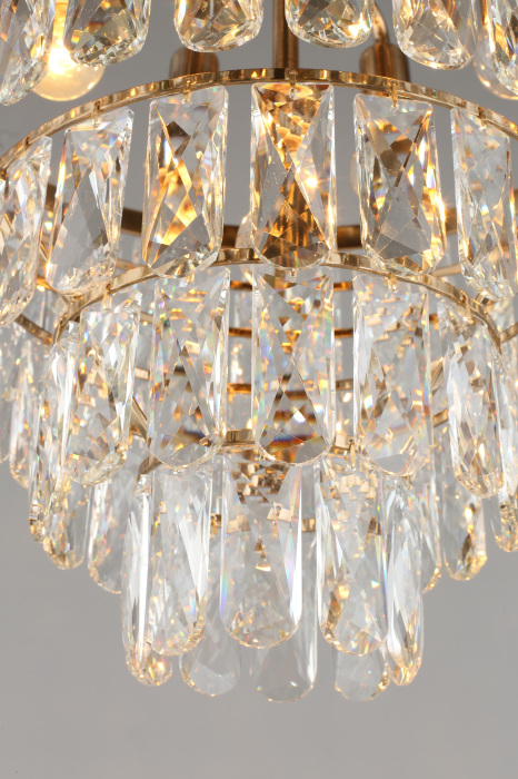 Подвесная каскадная люстра хрустальная Aployt APL.725.13.07