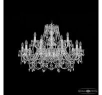 Хрустальная люстра Bohemia Ivele Crystal 1411/10+5/300 Ni_BI