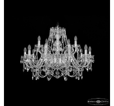Хрустальная люстра Bohemia Ivele Crystal 1411/10+5/300 Ni_BI