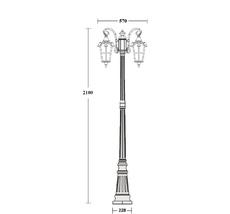 Наземный фонарь IP44 Oasis Light 86109A Gb_OL