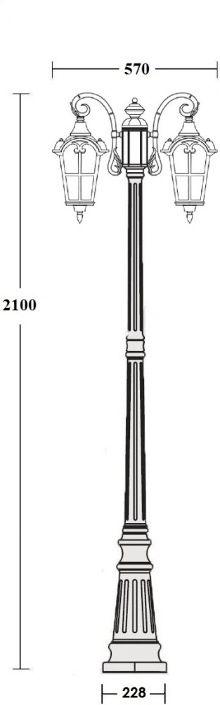 Наземный фонарь IP44 Oasis Light 86109A Gb_OL