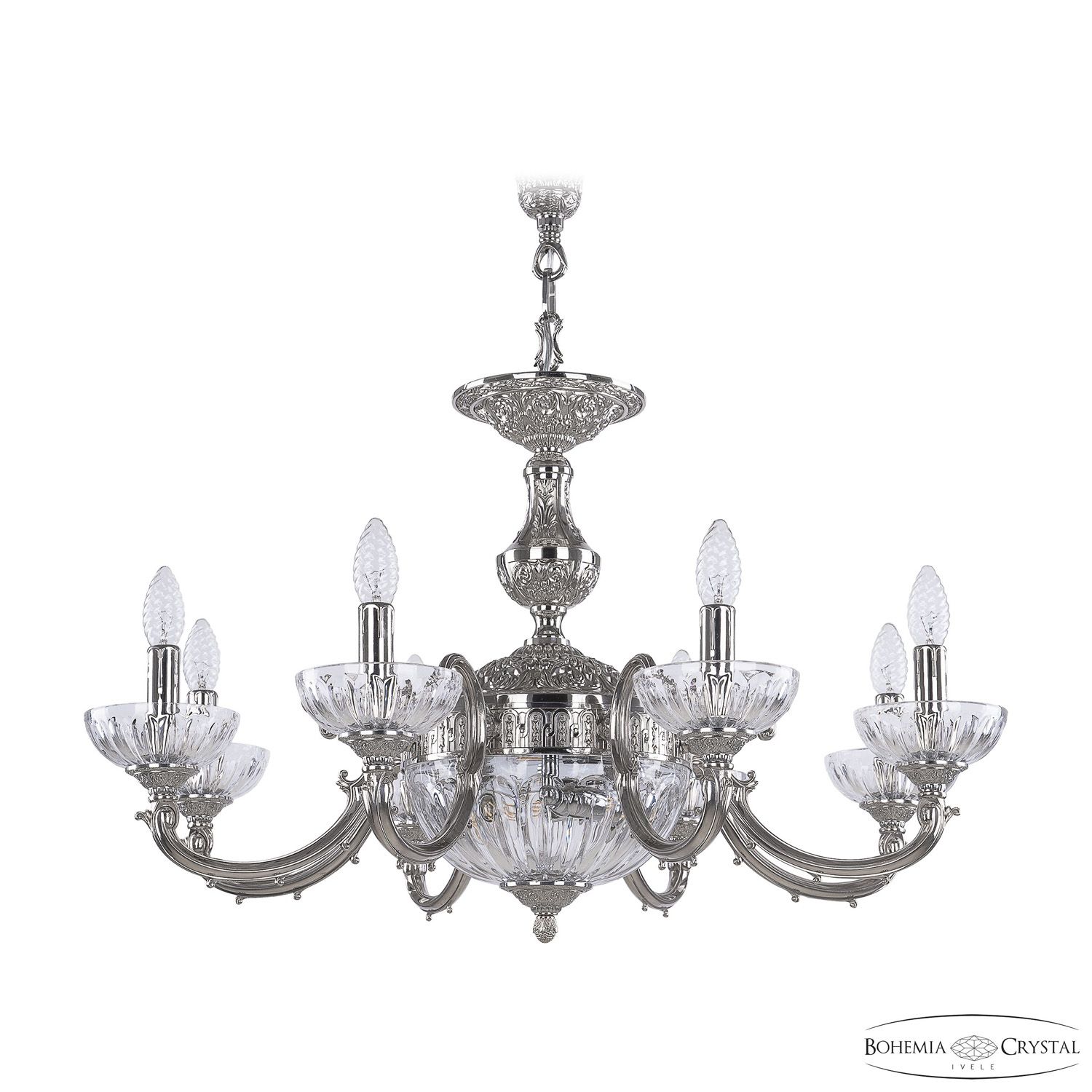 

Подвесная люстра Bohemia Ivele 72209P/8/210 Ni P Clear/M-1H, 72209P/8/210 Ni P Clear/M-1H