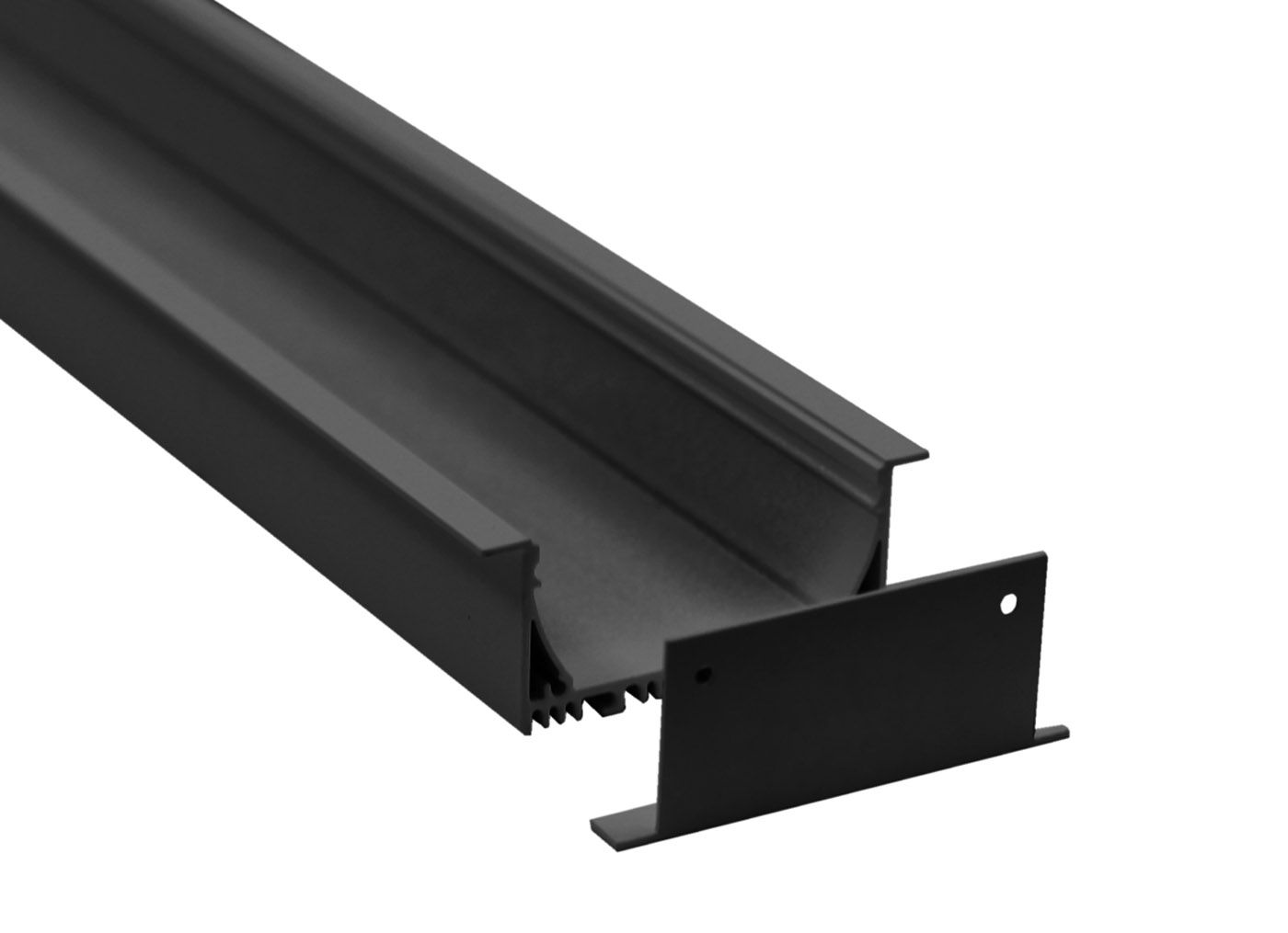 

Встраиваемый алюминиевый профиль LEDeight L18512RAL9005, L18512RAL9005