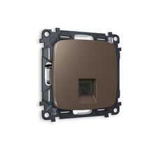 Розетка телефонная Ambrella Volt OMEGA RJ-11(4P4C) с защитной шторкой QUANT MO642030_AMB